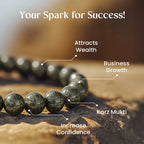 Raw Pyrite Bracelet | For Wealth, Confidence & Protection