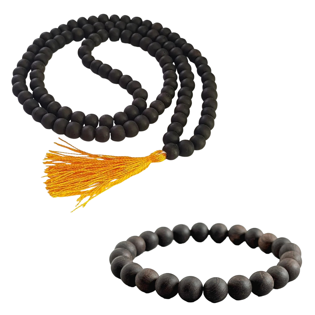 Original Karungali Malai & Karungali Malai Bracelet Combo with Govt. Certification