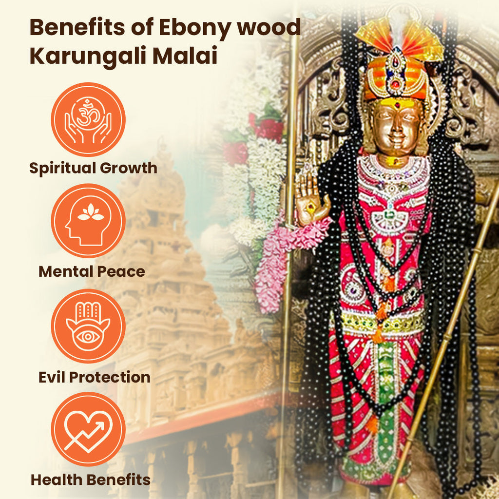 Original Karungali Malai & Bracelet Combo with Govt. Certification- 8mm