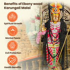 Silver Plated Original Karungali Malai- 8mm