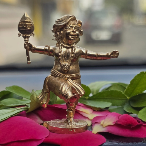 Dancing Lord Murugan Idol - Perfect for car Dashboards