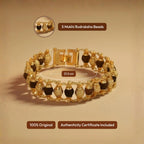 Gold Plated Rudraksha Bracelet for Men - 5 Mukhi