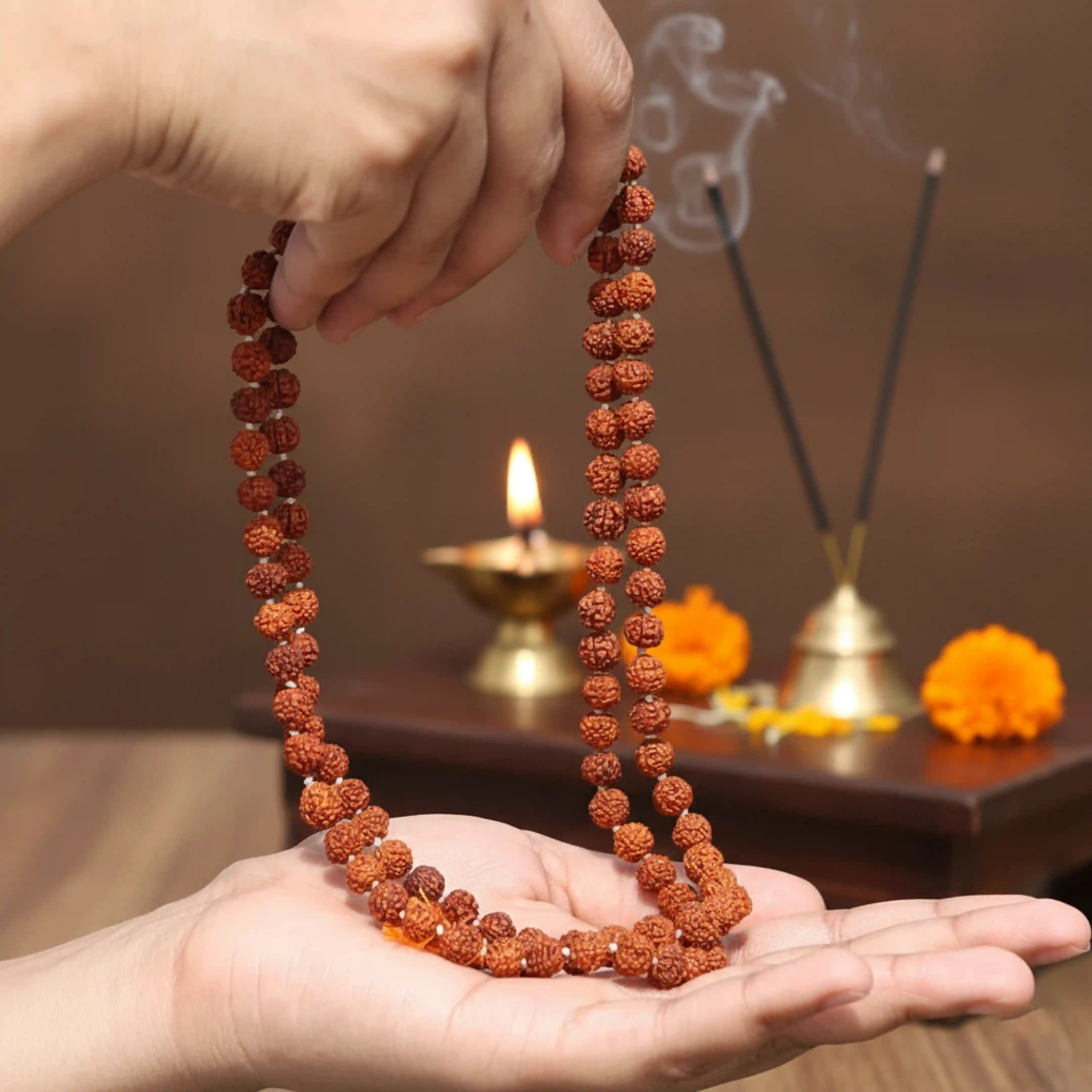 Original Rudraksha Mala (5 Mukhi Mala, 108 beads Mala)