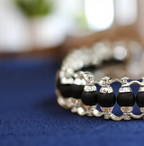 Karungali Premium Designer Silver Bracelet