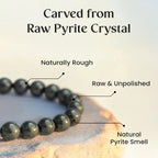 Raw Pyrite Bracelet | For Wealth, Confidence & Protection