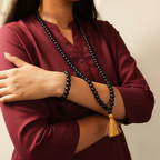 Original Karungali Malai & Karungali Malai Bracelet Combo with Govt. Certification