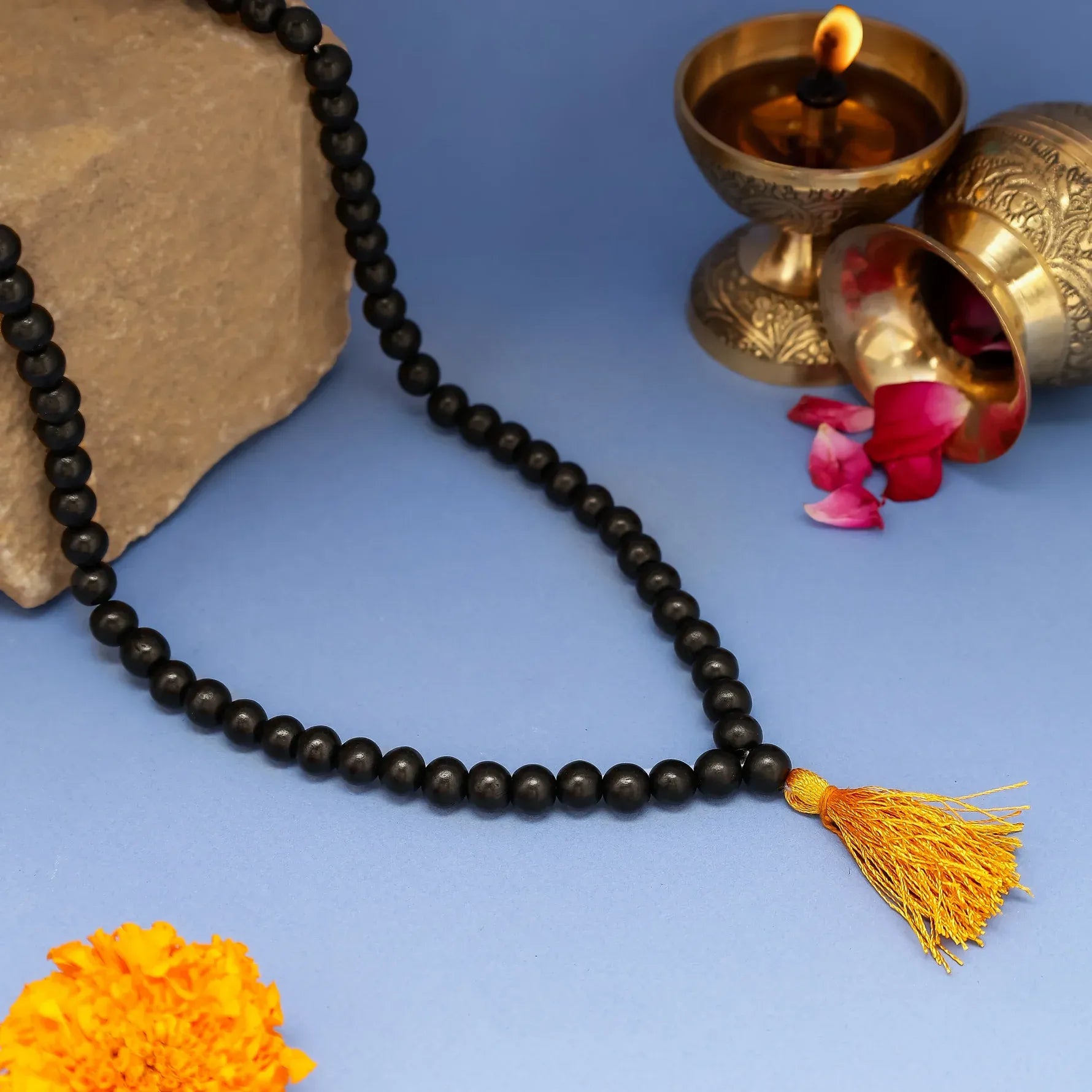 Premium Original Karungali Malai - Natural Black Ebony Wood