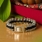 Karungali Premium Designer Silver Bracelet