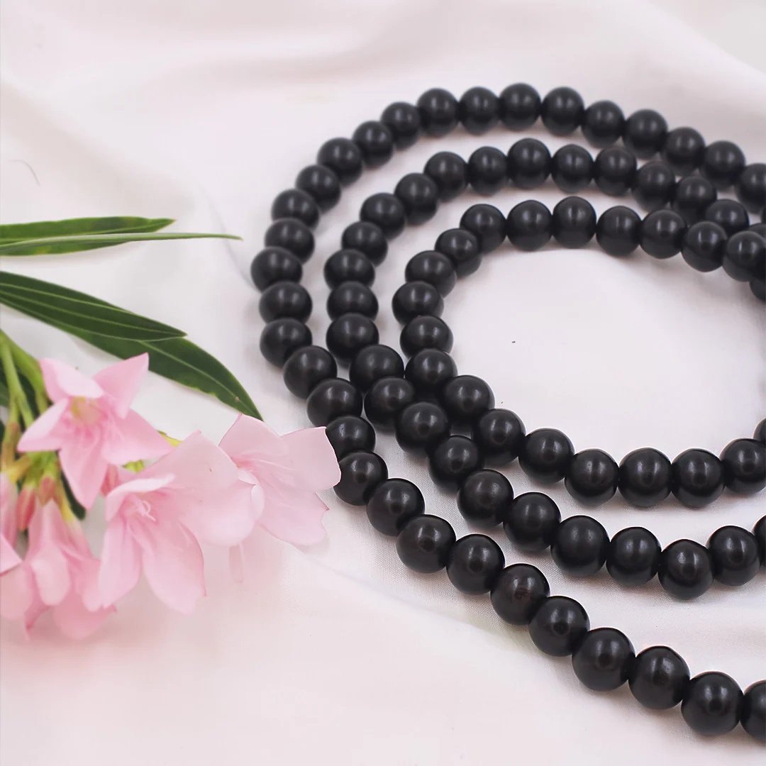 Premium Original Karungali Malai - Natural Black Ebony Wood