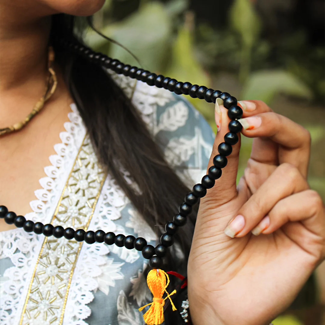 Premium Original Karungali Malai - Natural Black Ebony Wood